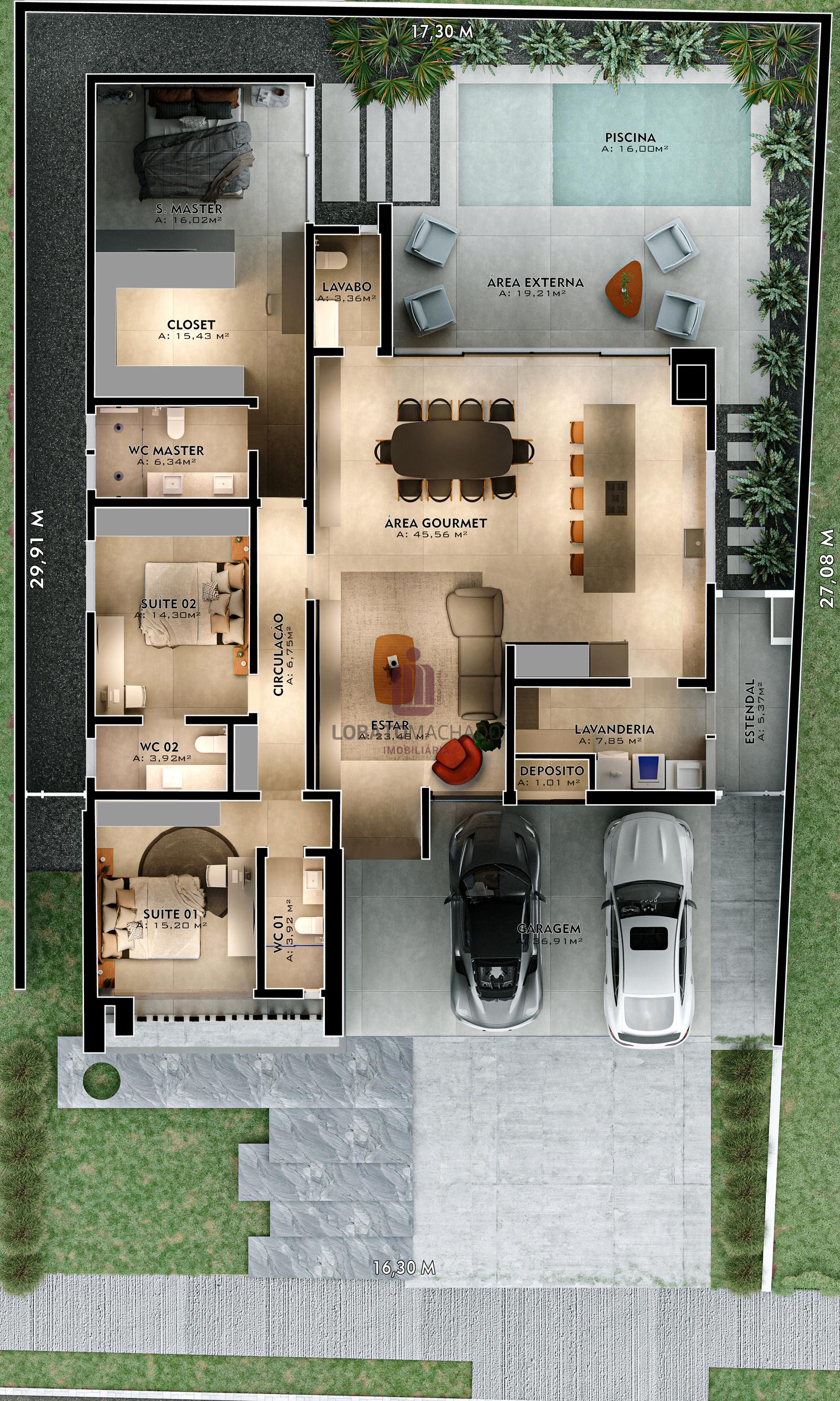 CASA 507 - TÉRREA  - COND. RITZ CATARATAS YACHT RESIDENCE SPA