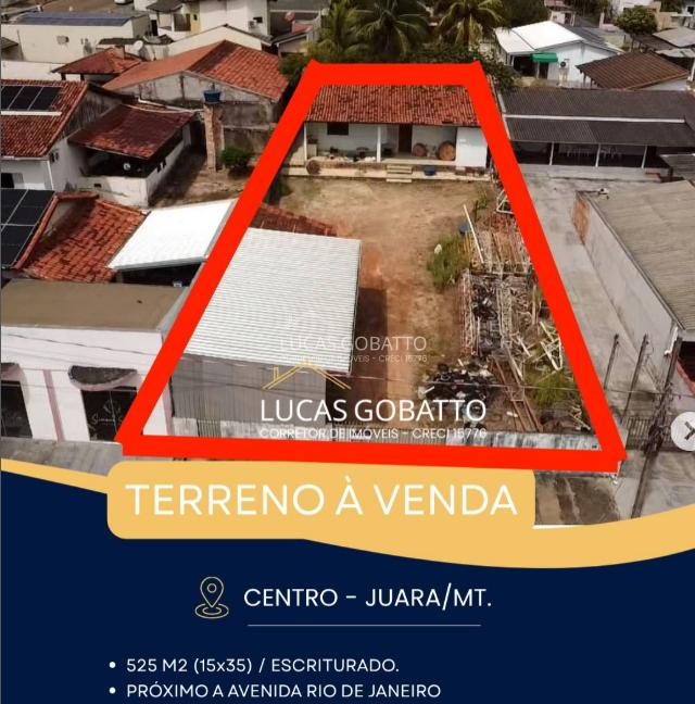 Terreno à venda, Centro, JUARA - MT