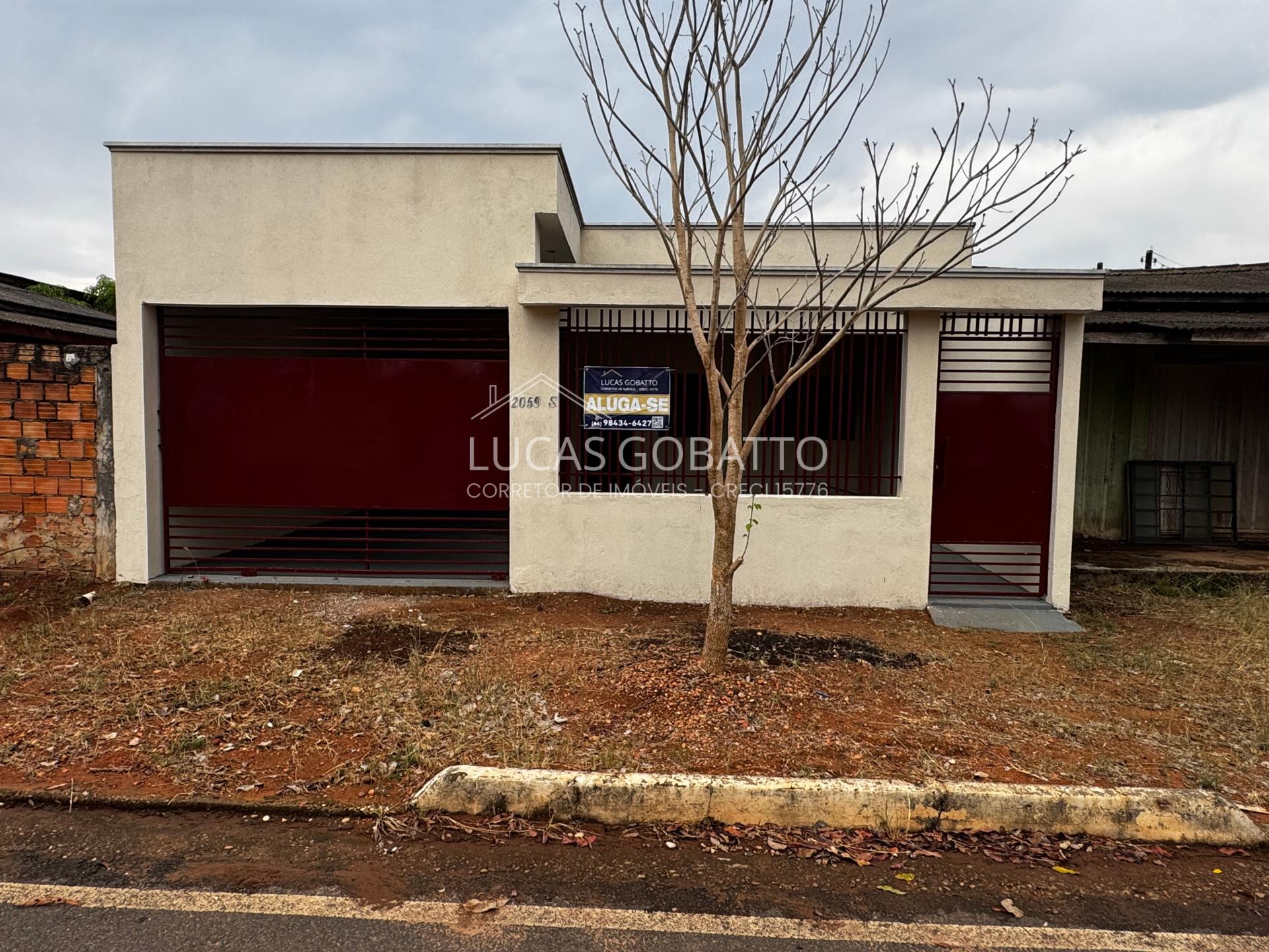 [REVISAR IMPORTAÇÃO] CASA PARA LOCAÇÃO BAIRRO CRUZEIRO DO SUL EM JUARA MT - 2 QUARTOS - GARAGEM — foto 1