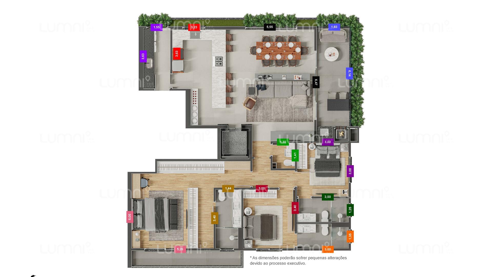 Apartamento 3 Suítes Alto Padrão - Ed. Comendador - Centro Pas...