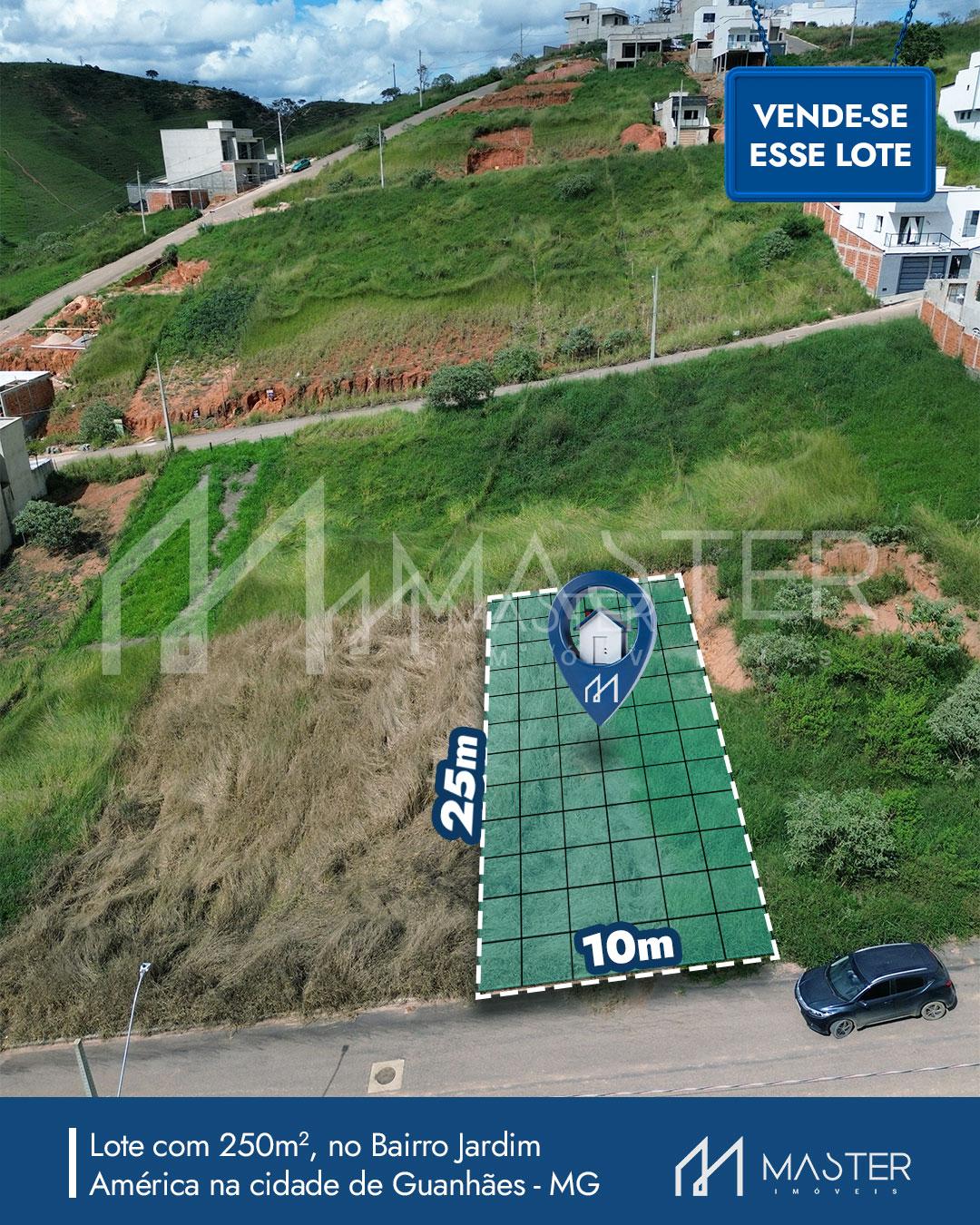 LOTE ? VENDA NO BAIRRO JARDIM AMERICA NA CIDADE DE GUANH?ES MG