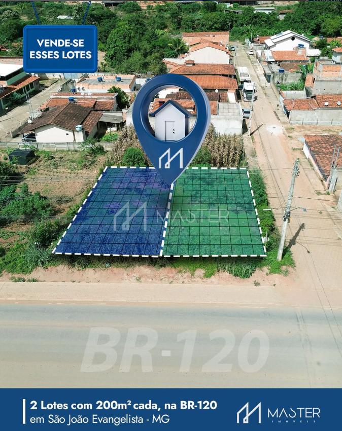 LOTES COMERCIAIS SITUADOS NA BR 120  NA CIDADE DE SÃO JOÃO EVA...