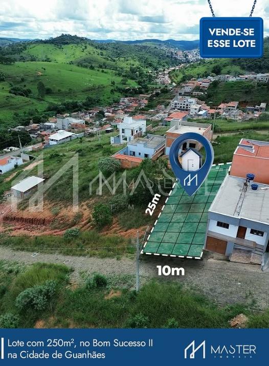 LOTE ? VENDA NO BAIRRO BOM SUCESSO 2 NA CIDADE DE GUANH?ES-MG