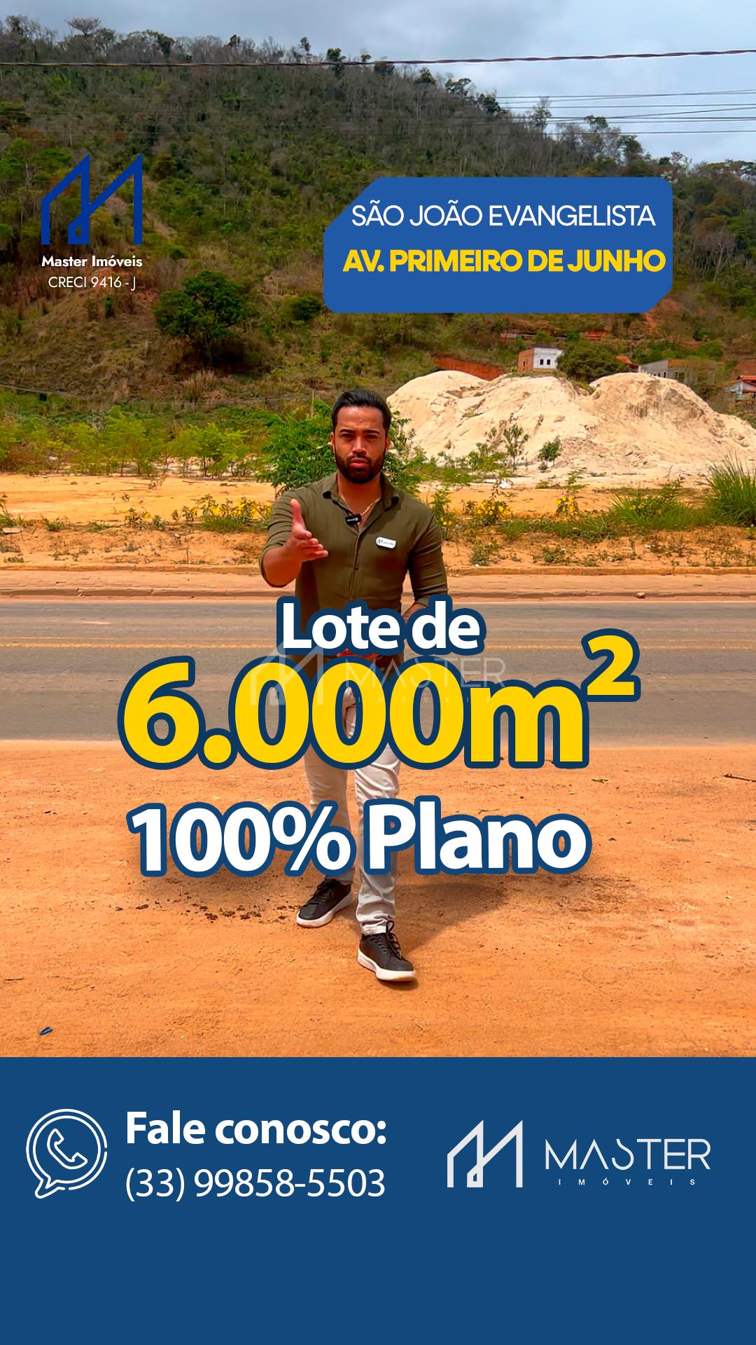 LOTE  À  VENDA  NA CIDADE DE  SÃO JÕAO EVANGELISTA - MG