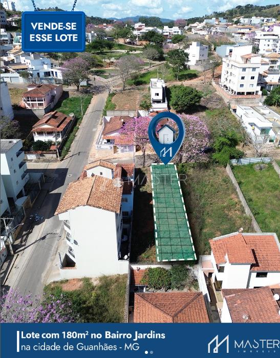 LOTE À VENDA NO BAIRRO JARDINS NA CIDADE DE GUANHAES-MG