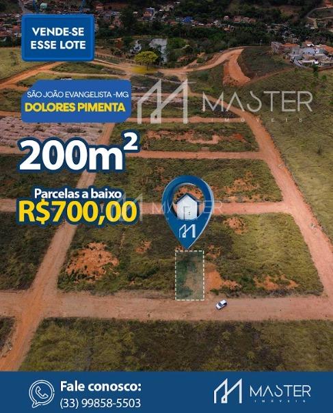 LOTE À  VENDA  NA  CIDADE  DE SÃO JOÃO EVANGELISTS - MG