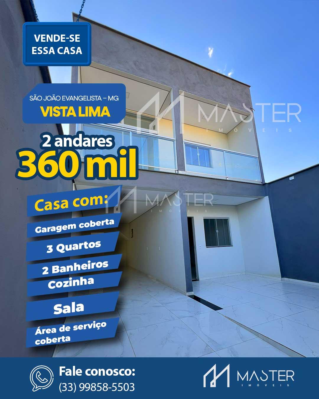 CASA ? VENDA NO BAIRRO NOVA LIMA NA CIDADE DE S?O JO?O EVANGEL...
