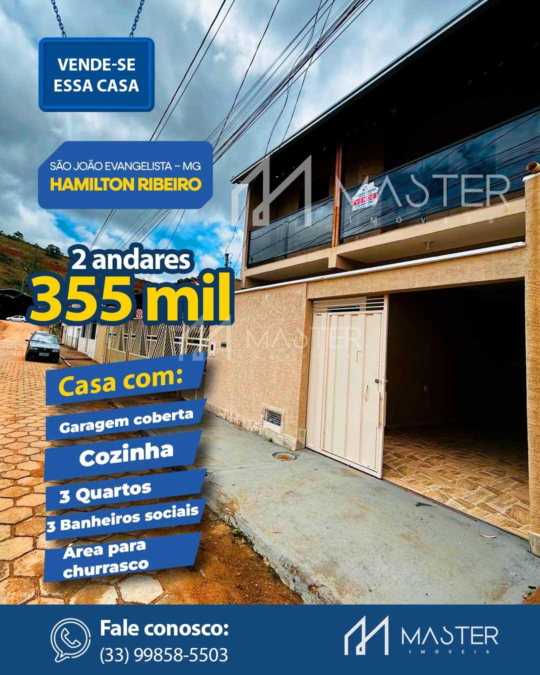 CASA À VENDA NO BAIRRO HAMILTON RIBEIRO NA CIDADE DE SÃO JOÃO ...