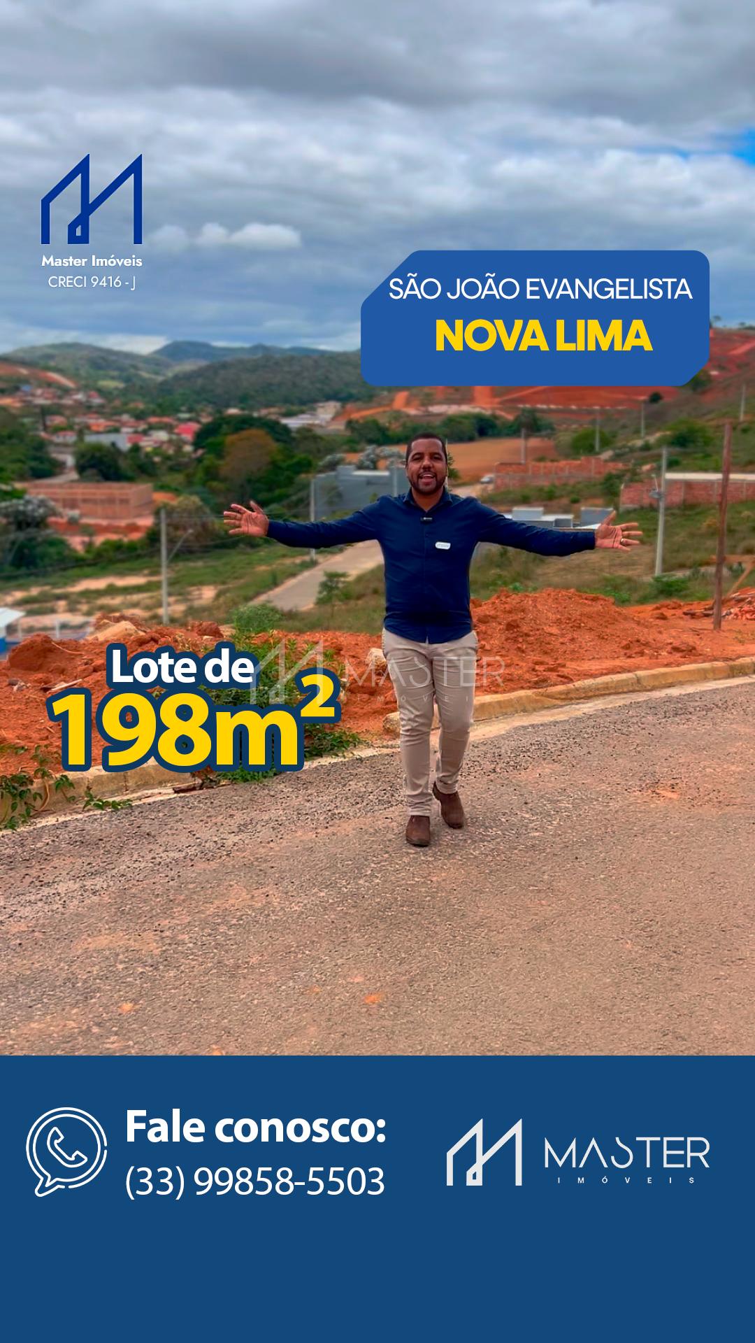 LOTE À VENDA NO RESIDENCIAL NOVA LIMA NA CIDADE DE SÃO JOÃO EV...