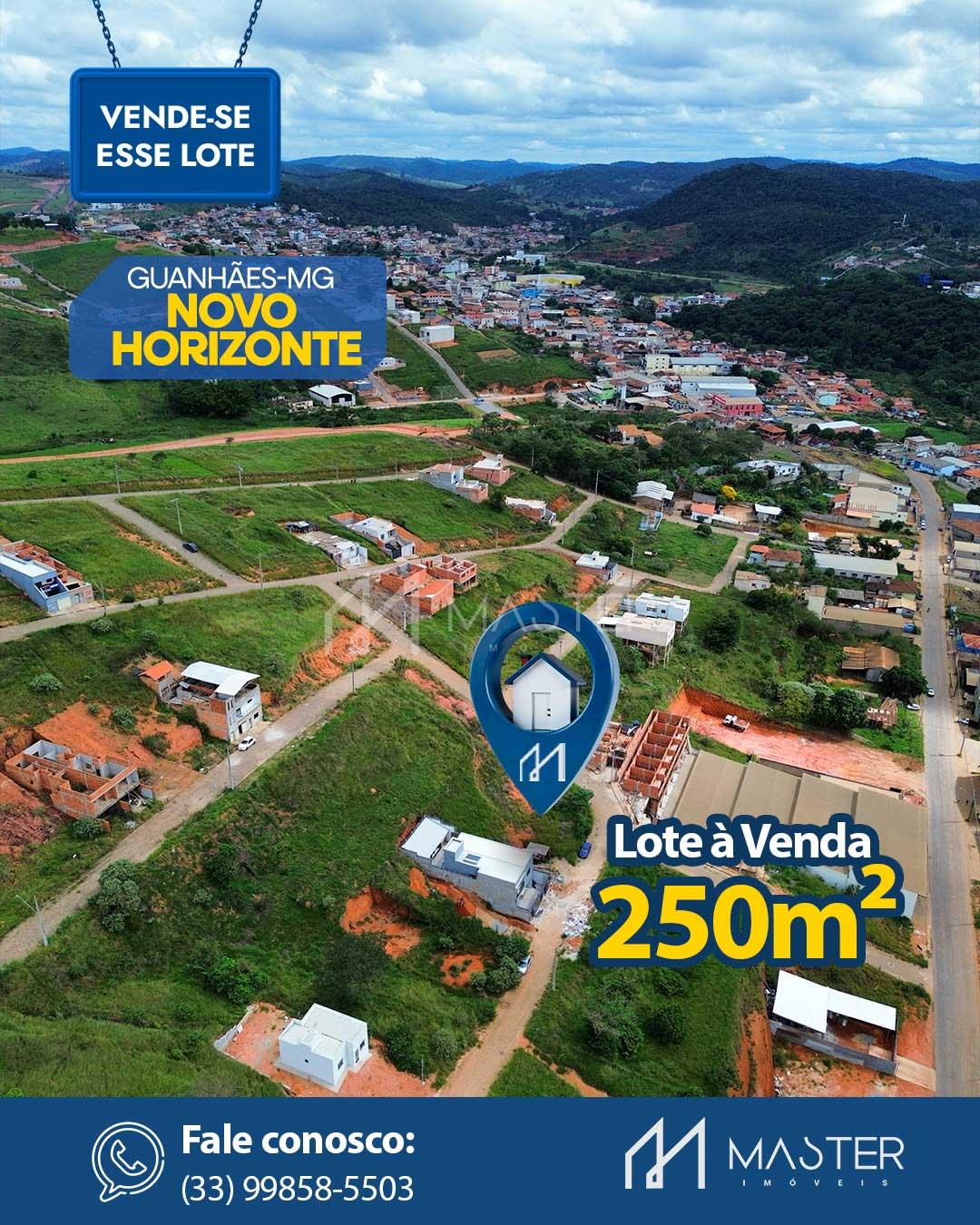 LOTE À VENDA NO BAIRRO NOVO HORIZONTE EM GUANHÃES MINAS GERAIS