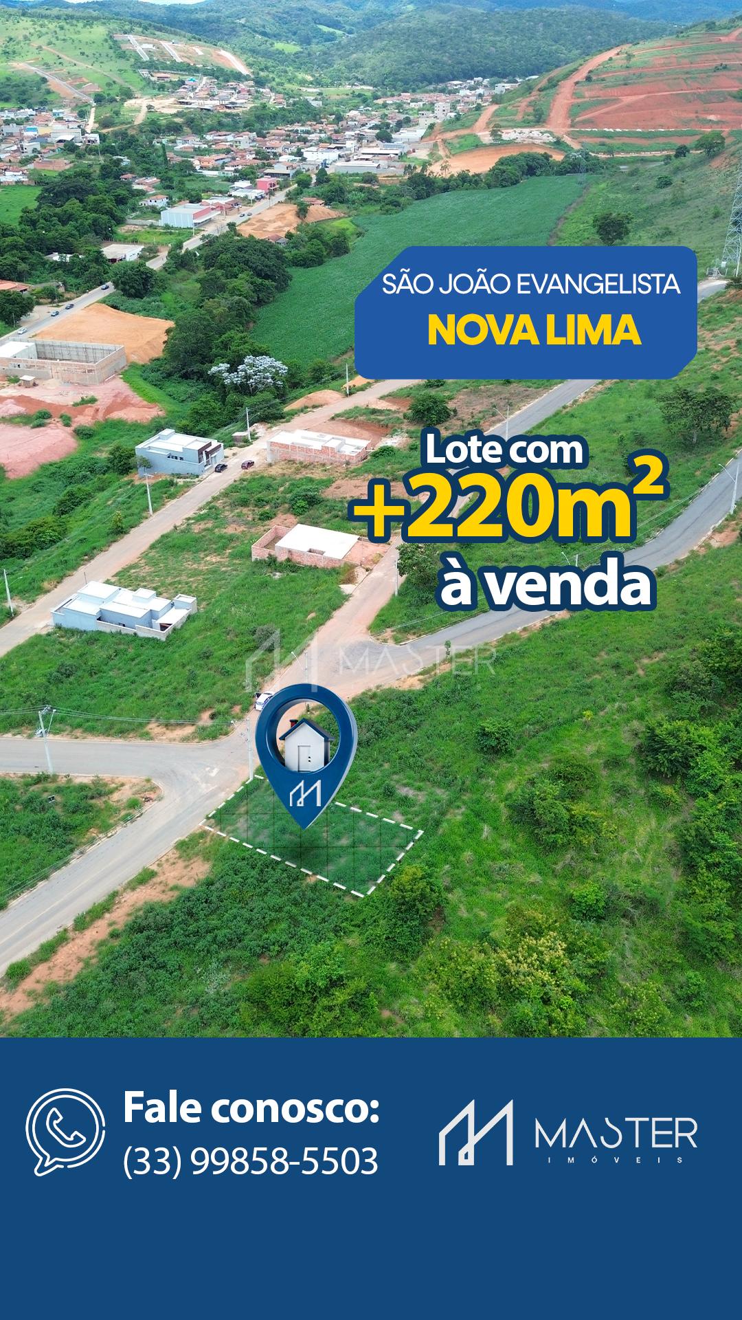 Lote à venda, NOVA LIMA, SAO JOAO EVANGELISTA - MG