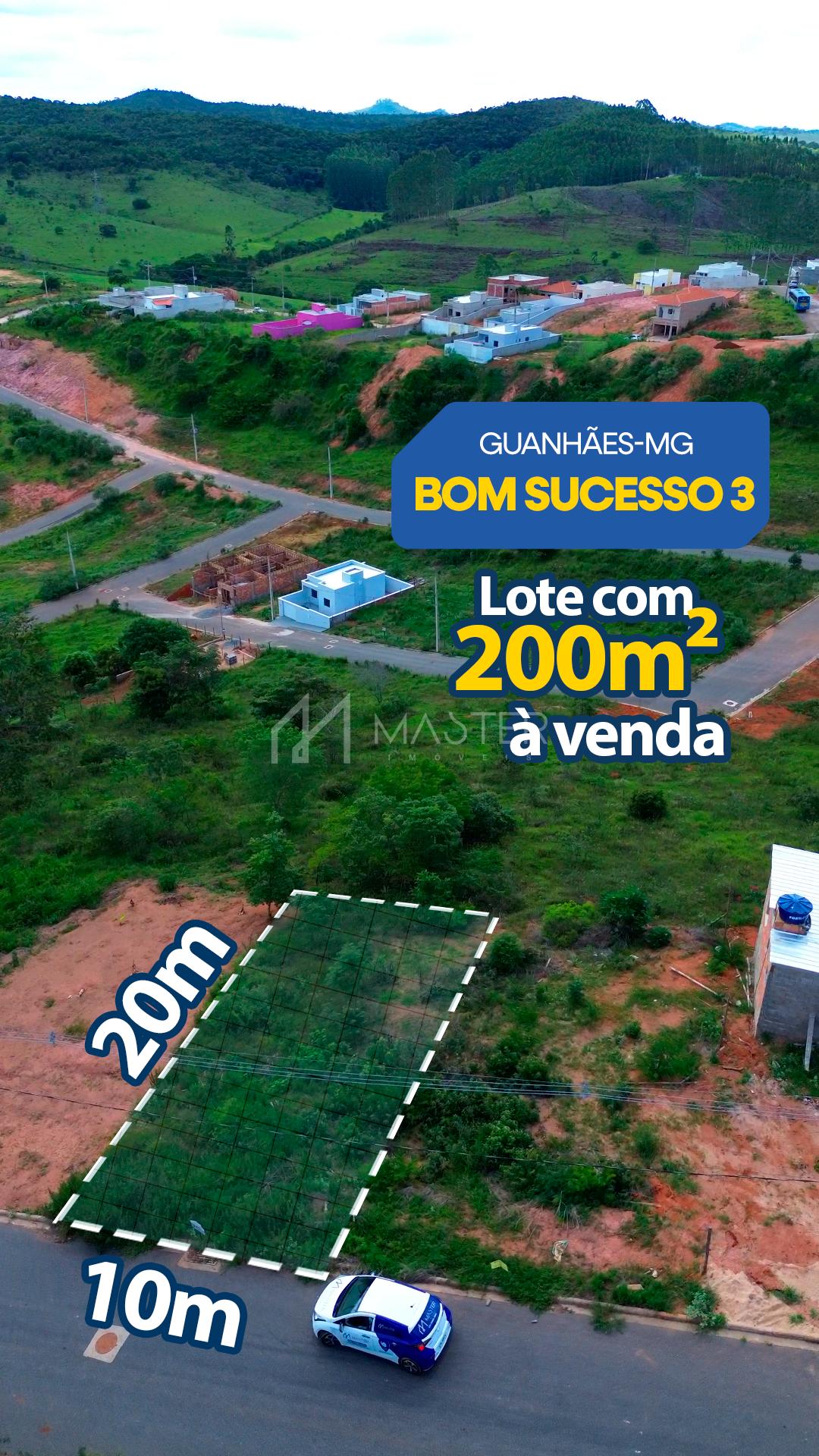 Lote à venda, BOM SUCESSO 3, GUANHAES - MG
