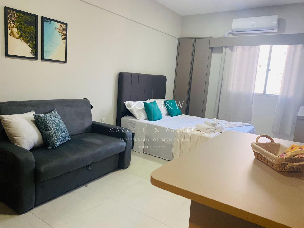 Studio mobiliado e equipado, 600 metros do mar, Balneário Camb...
