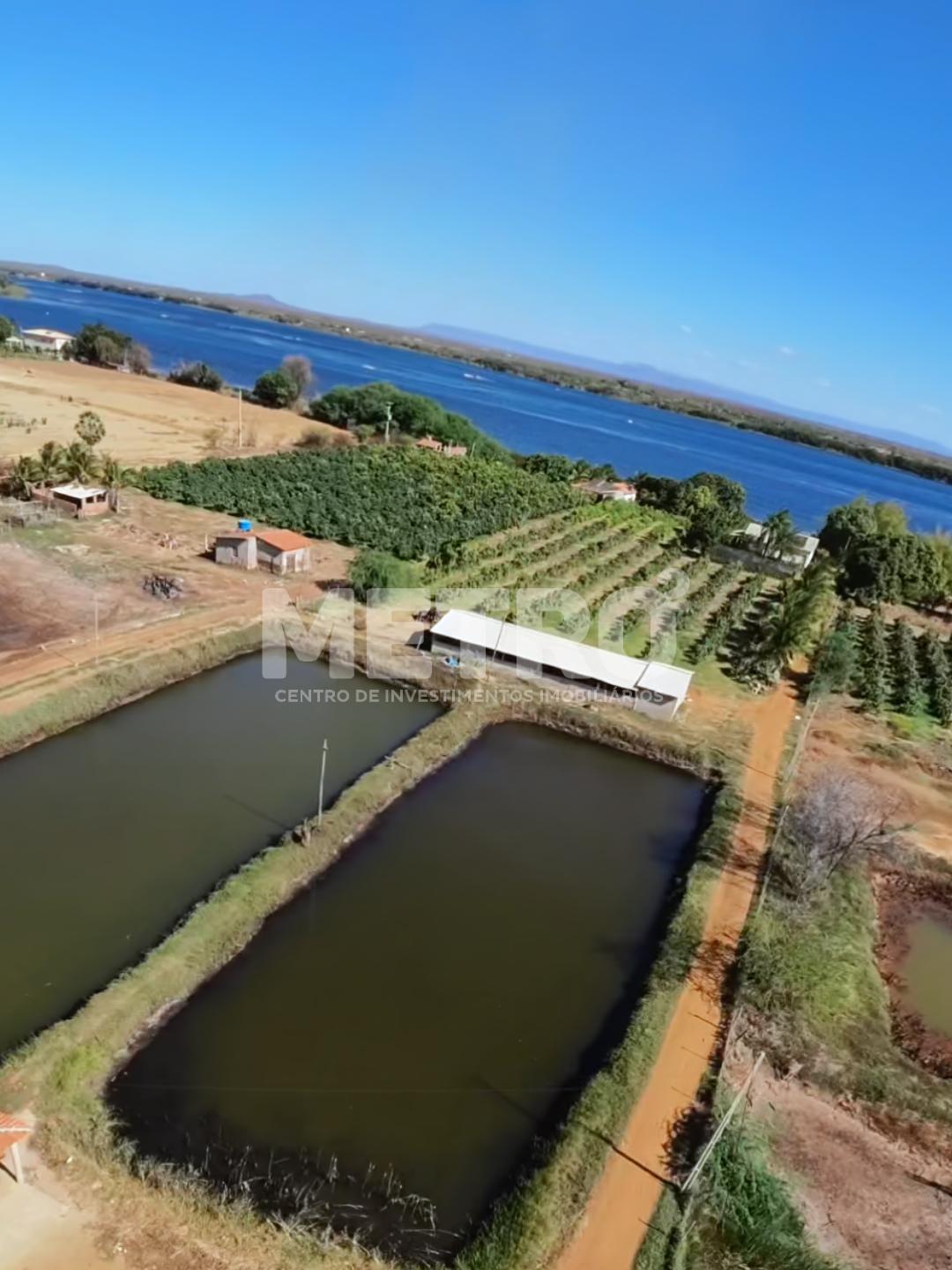 Área Beira de Rio à venda com 34ha, casa, 2 tanques criação de...