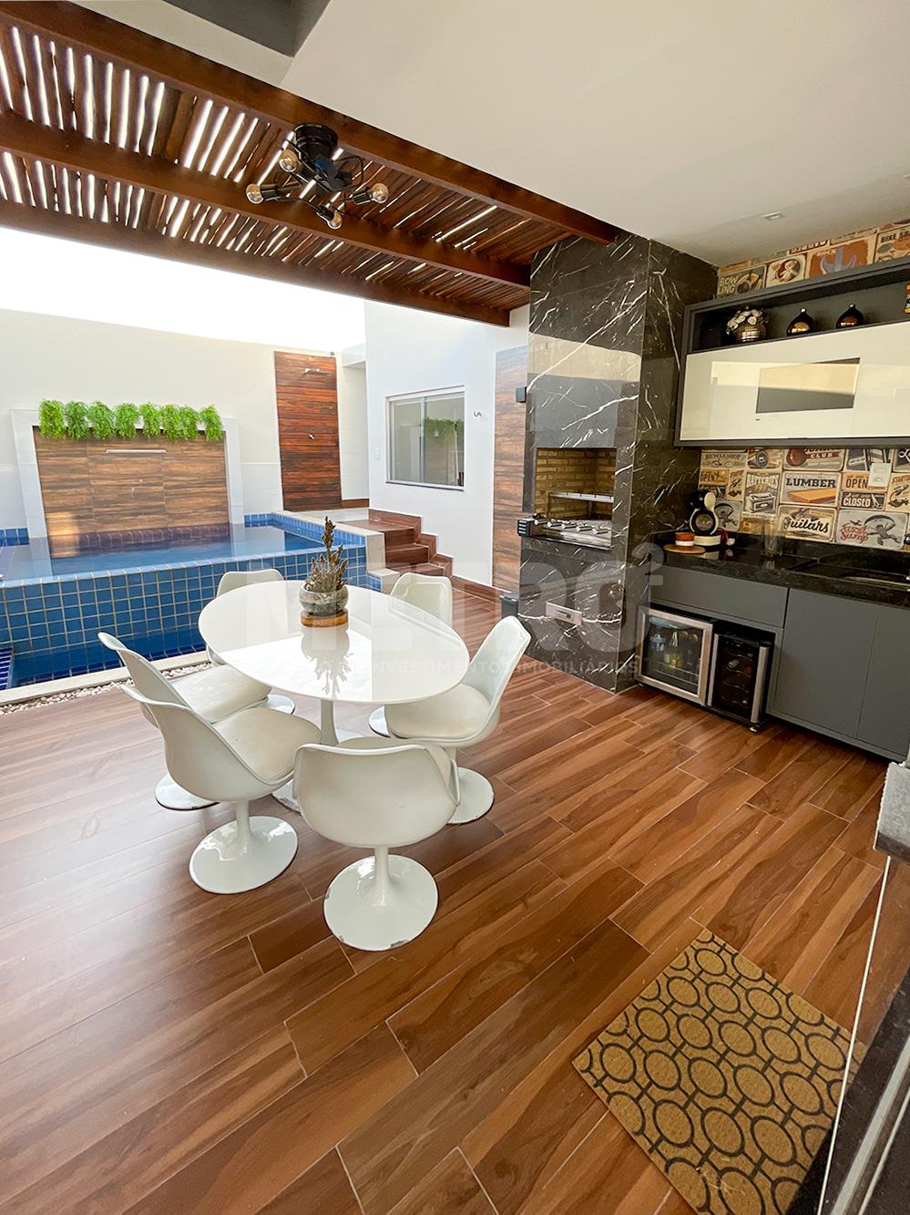 Casa à venda no Con. Buona Vita, 3 suítes, piscina, gourmet, P...