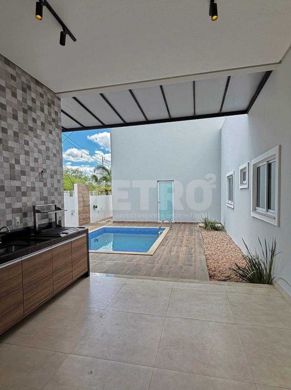 Casa à venda no Cond. Eco Spa, 3 suítes, gourmet, piscina, Pet...