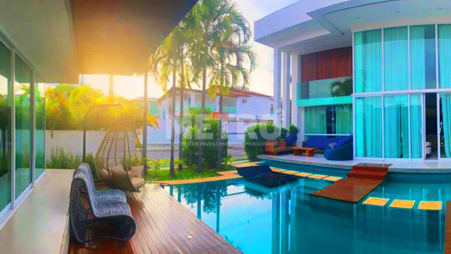 Casa à venda no Cond Terra dos Sonhos, 4 suítes, piscina, gour...