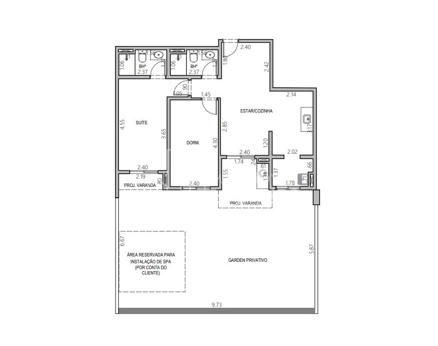 Apartamento Garden à Venda - Bellacqua - 123m  - 2 quartos com...