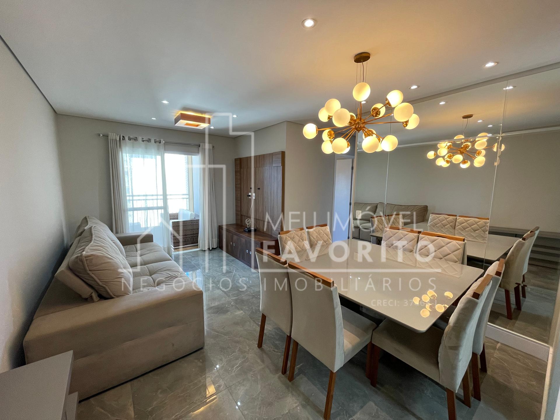 Apartamento a venda mobiliado - 3 Quartos, sendo 1 suíte - Con...