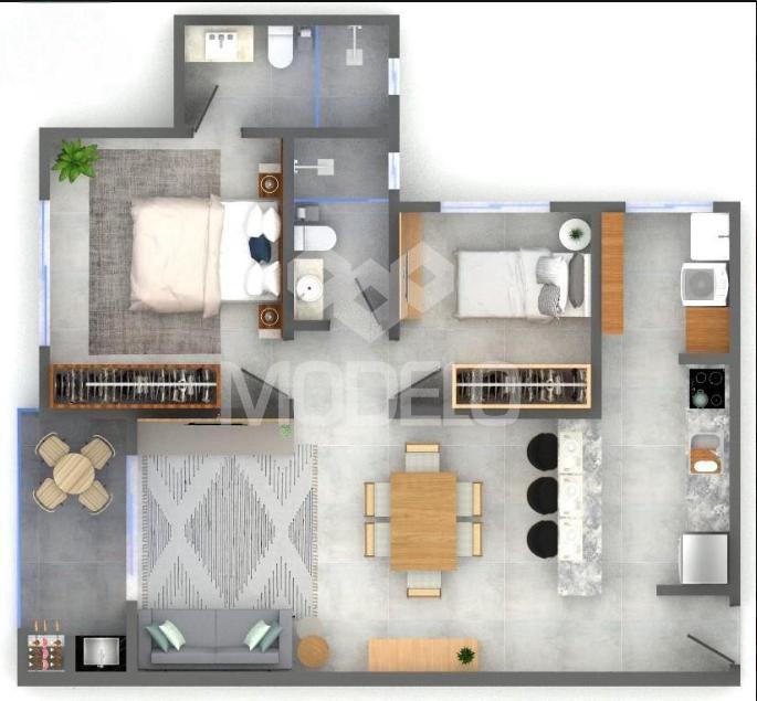 APARTAMENTO à venda COM 78,00M  DE ÁREA INTERNA NO JD. GISELA