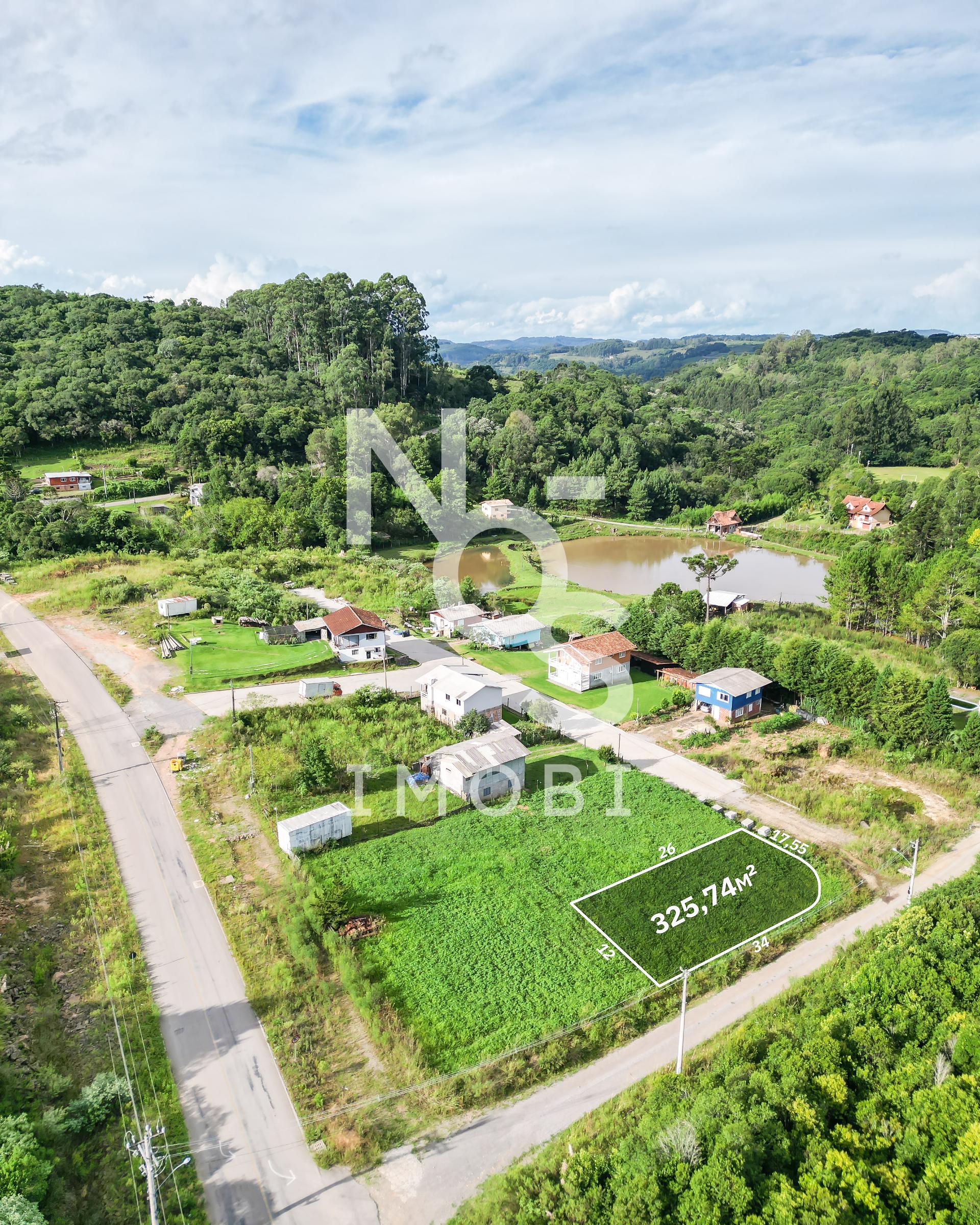 Terreno de Esquina Plano no Bairro Vêneto em Flores da Cunha