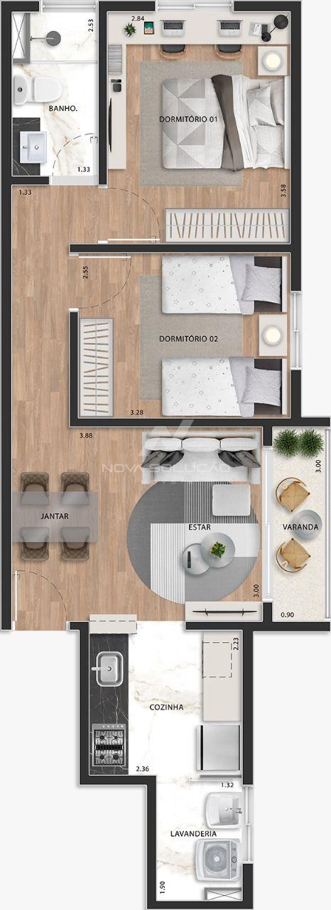 Apartamento � venda, Condom�nio Solar Dos Nobres, LIMEIRA - SP