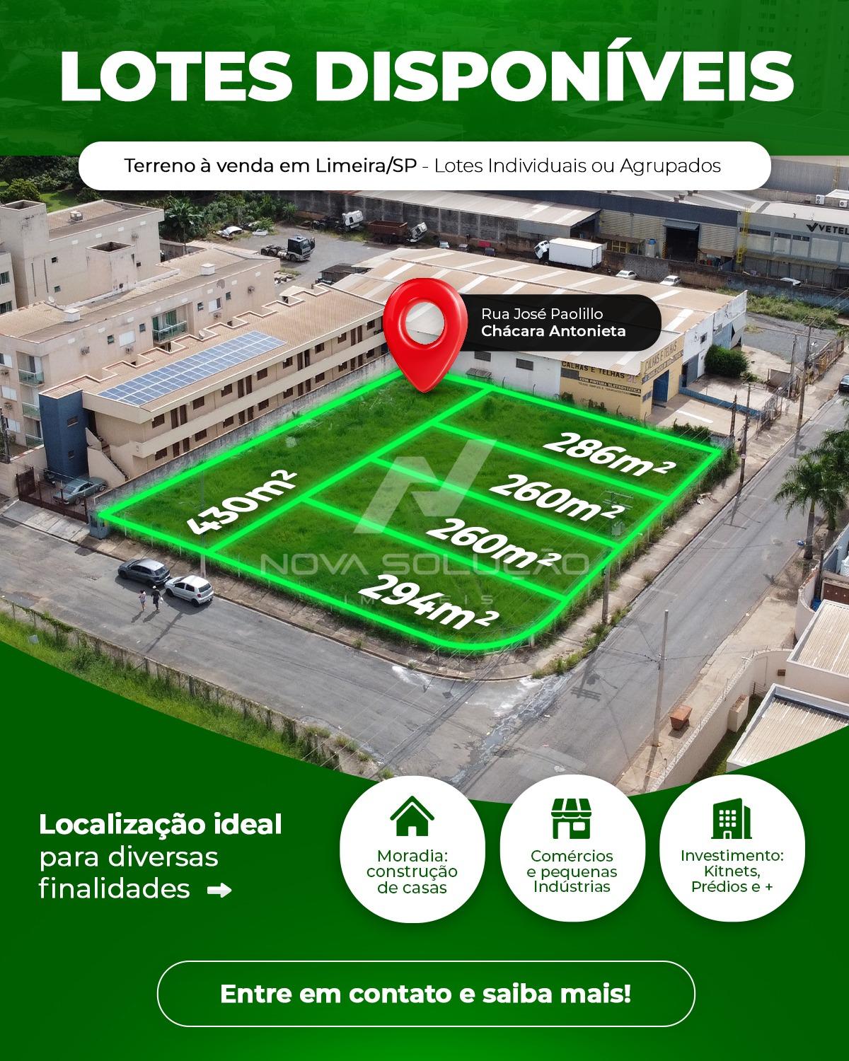 Lote � venda, Ch�cara Antonieta, LIMEIRA - SP