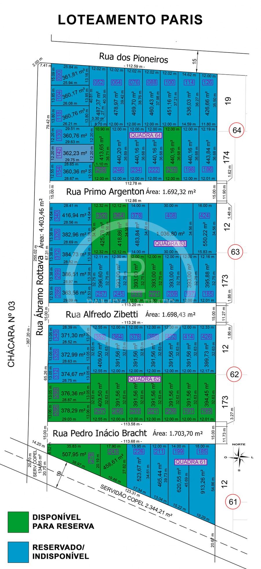 Terreno ? venda, Loteamento Paris - Jardim Pancera, TOLEDO - PR