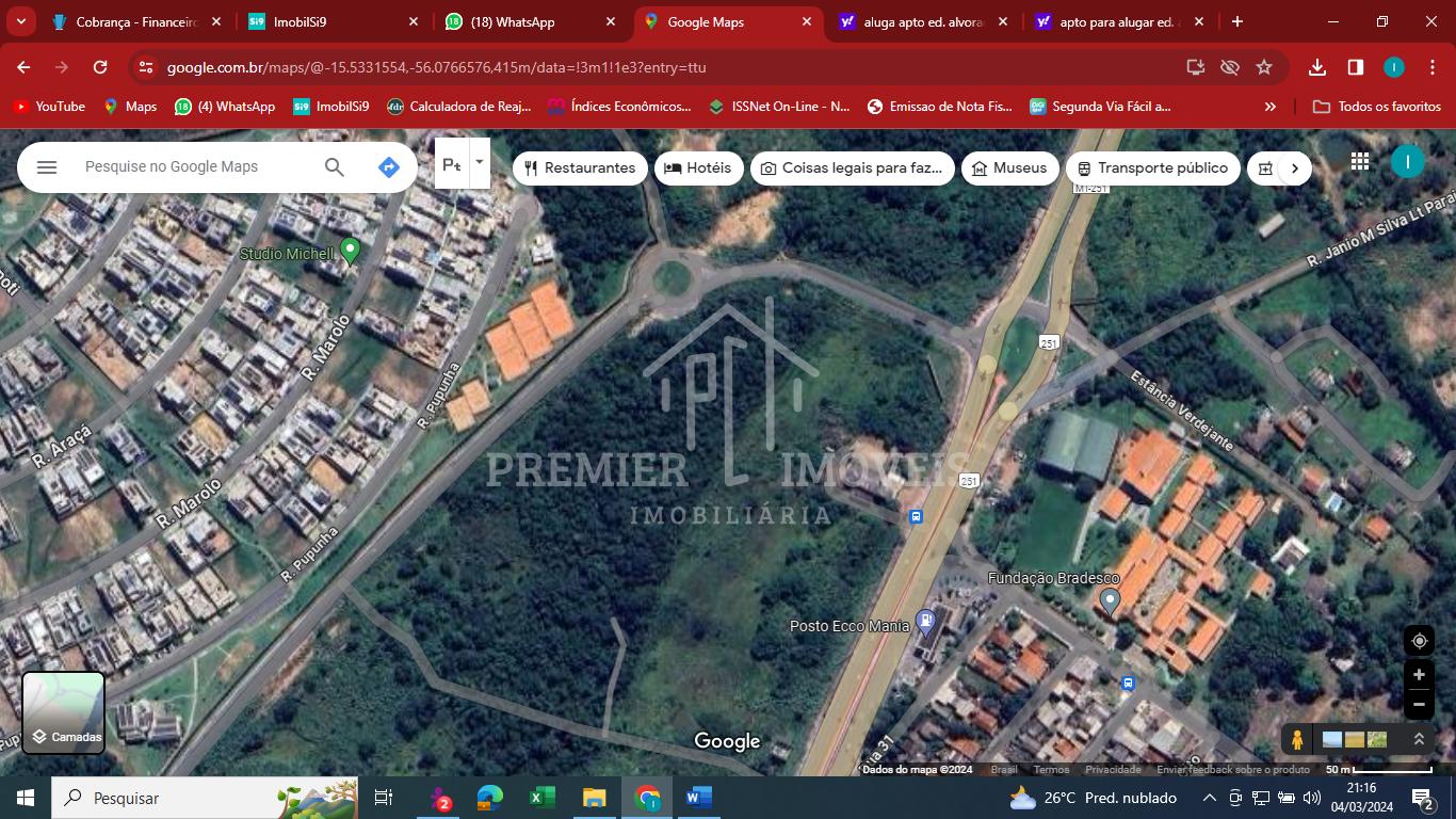 Area com 52.000 em frente ao Posto Ecco Mania na Rod. Emanuel Pinheiro