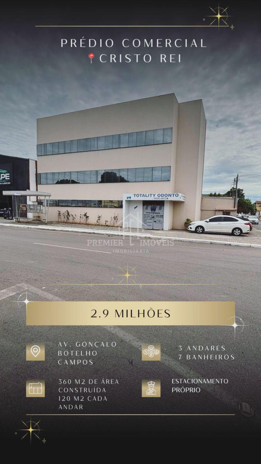 Prédio Comercial a venda no Cristo Rei com 360m2 de área construída