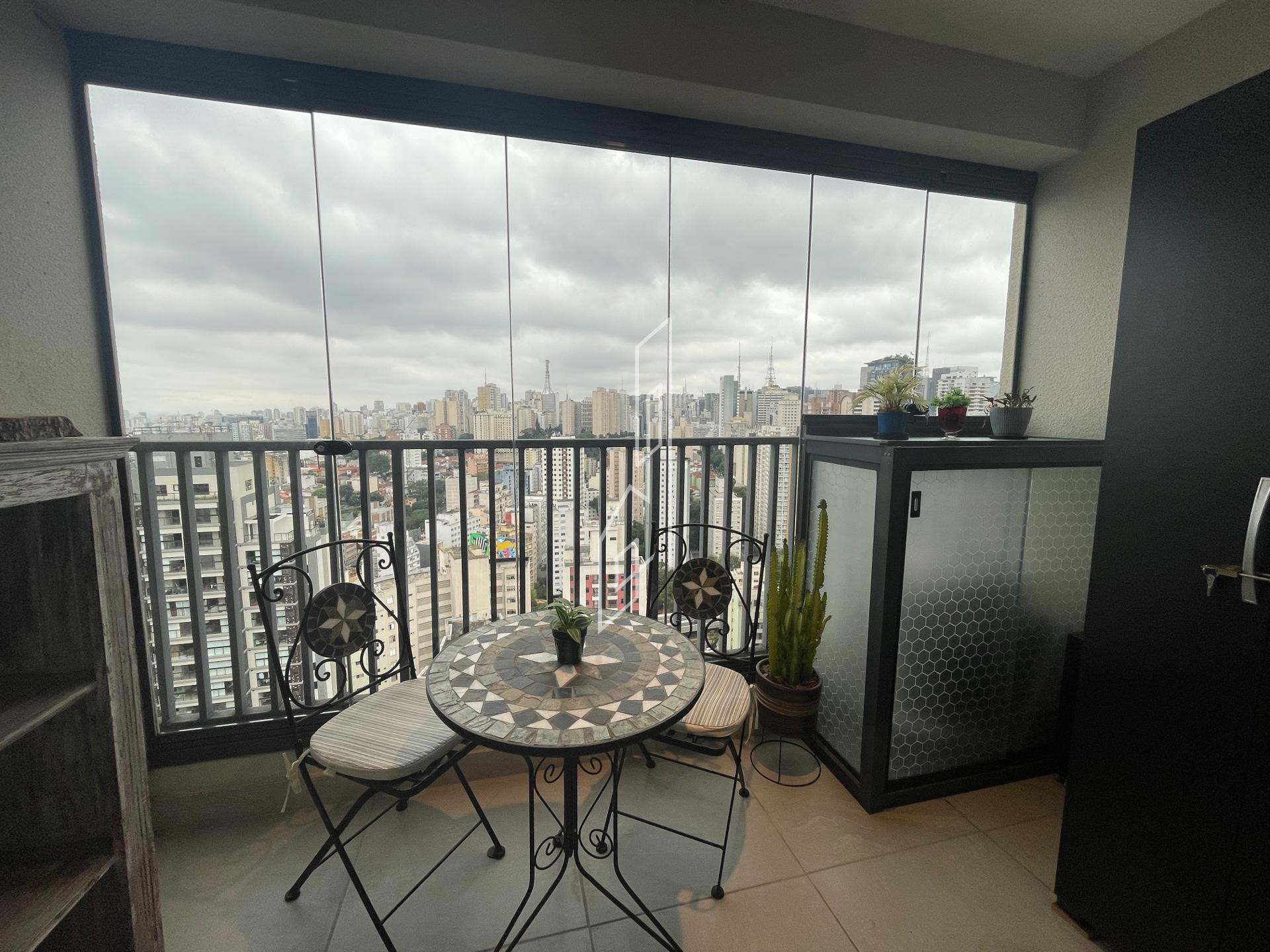 Studio mobiliado na cobertura com vista incrível - Bela Vista ...