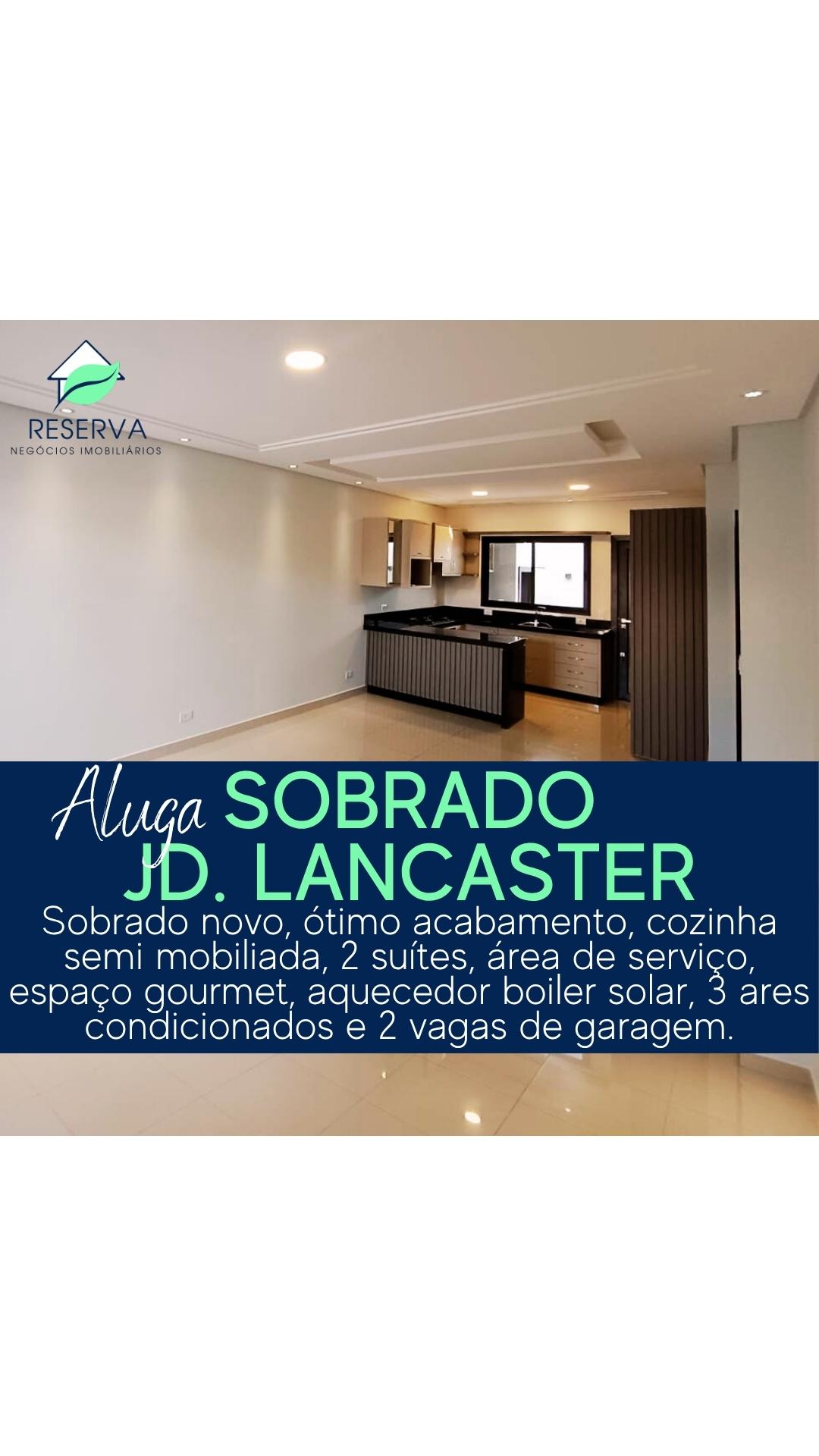 Sobrado para locação no Jardim Lancaster. Conforto e localização privilegiada 