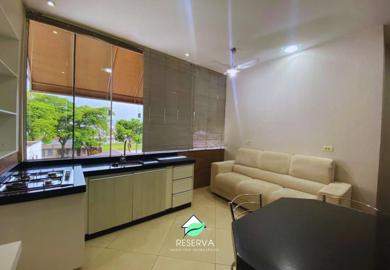 Flat Mobiliado para Locação na Av. Pedro Basso. Completo e Excelente Localização