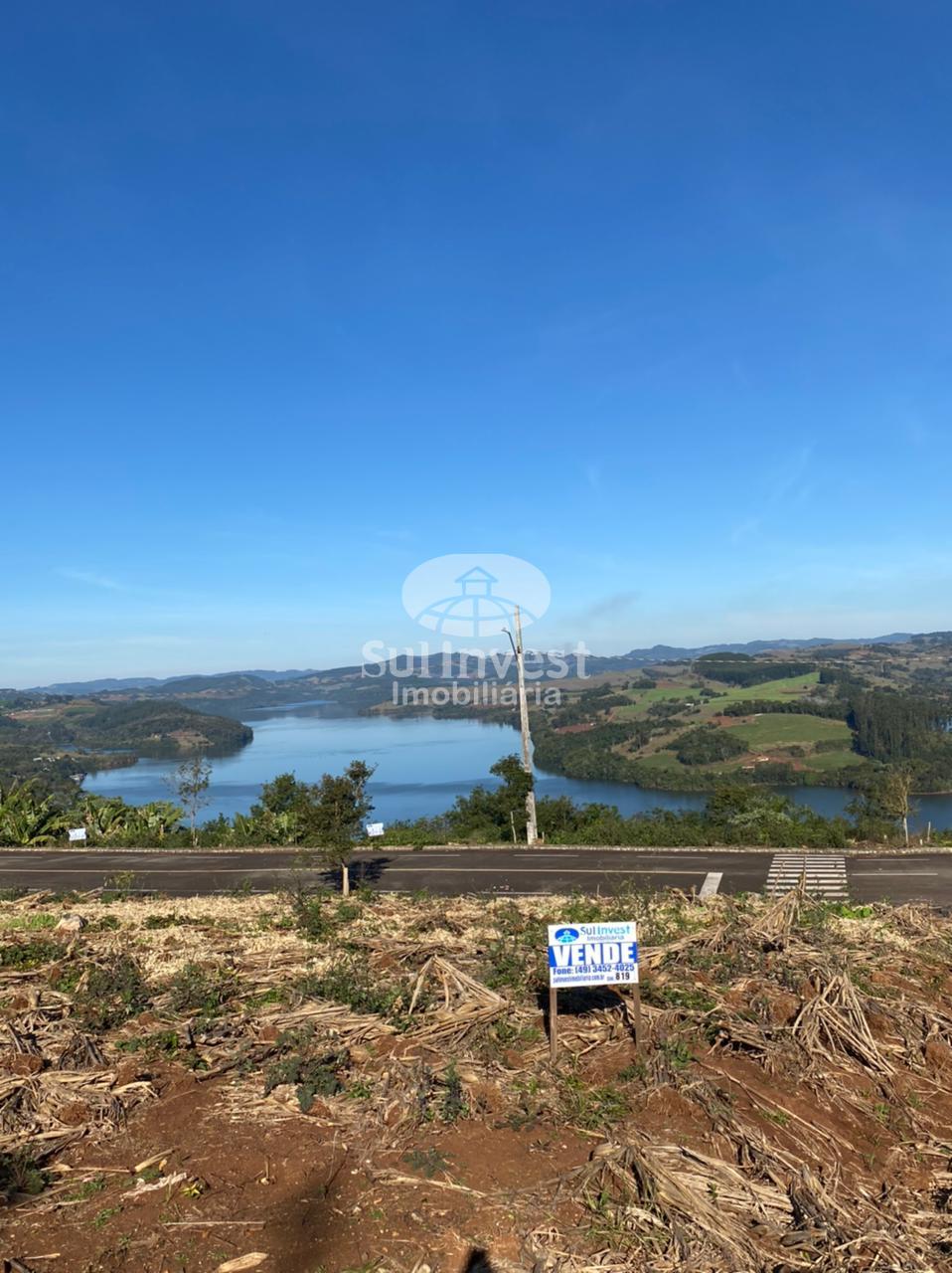Terreno de esquina em Itá - SC com excelente vista para o lago