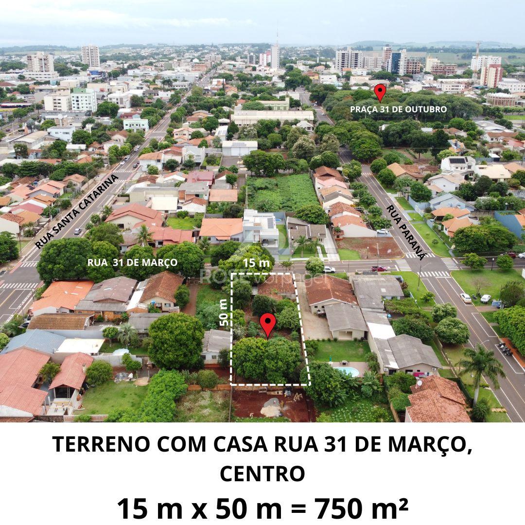 VENDO TERRENO DE 750M  NO CENTRO DE MARECHAL CANDIDO RONDON PR.