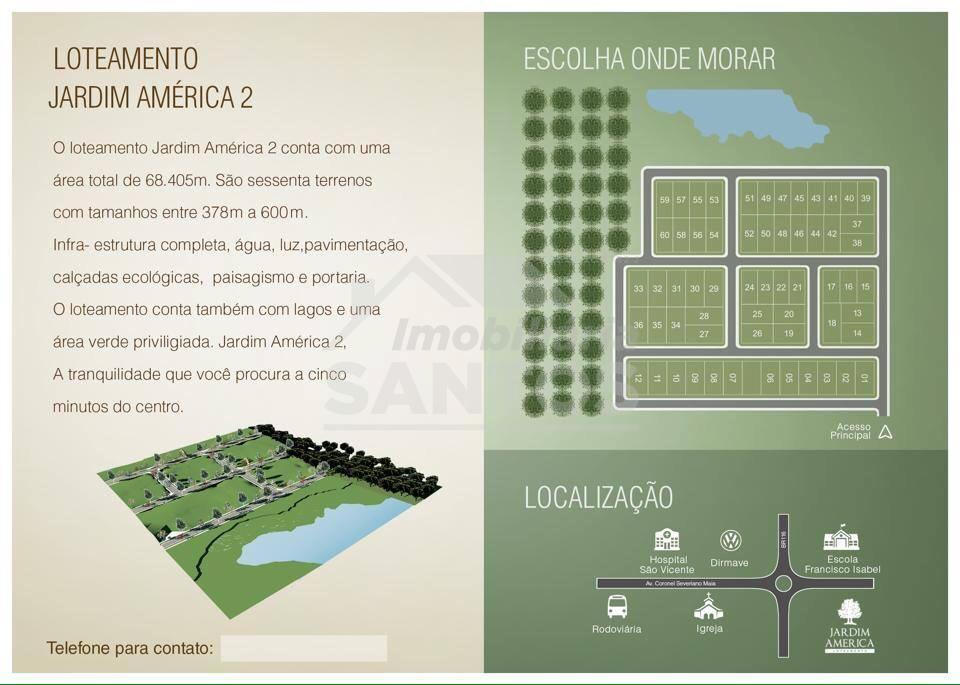 Loteamento, Jardim América, MAFRA - SC