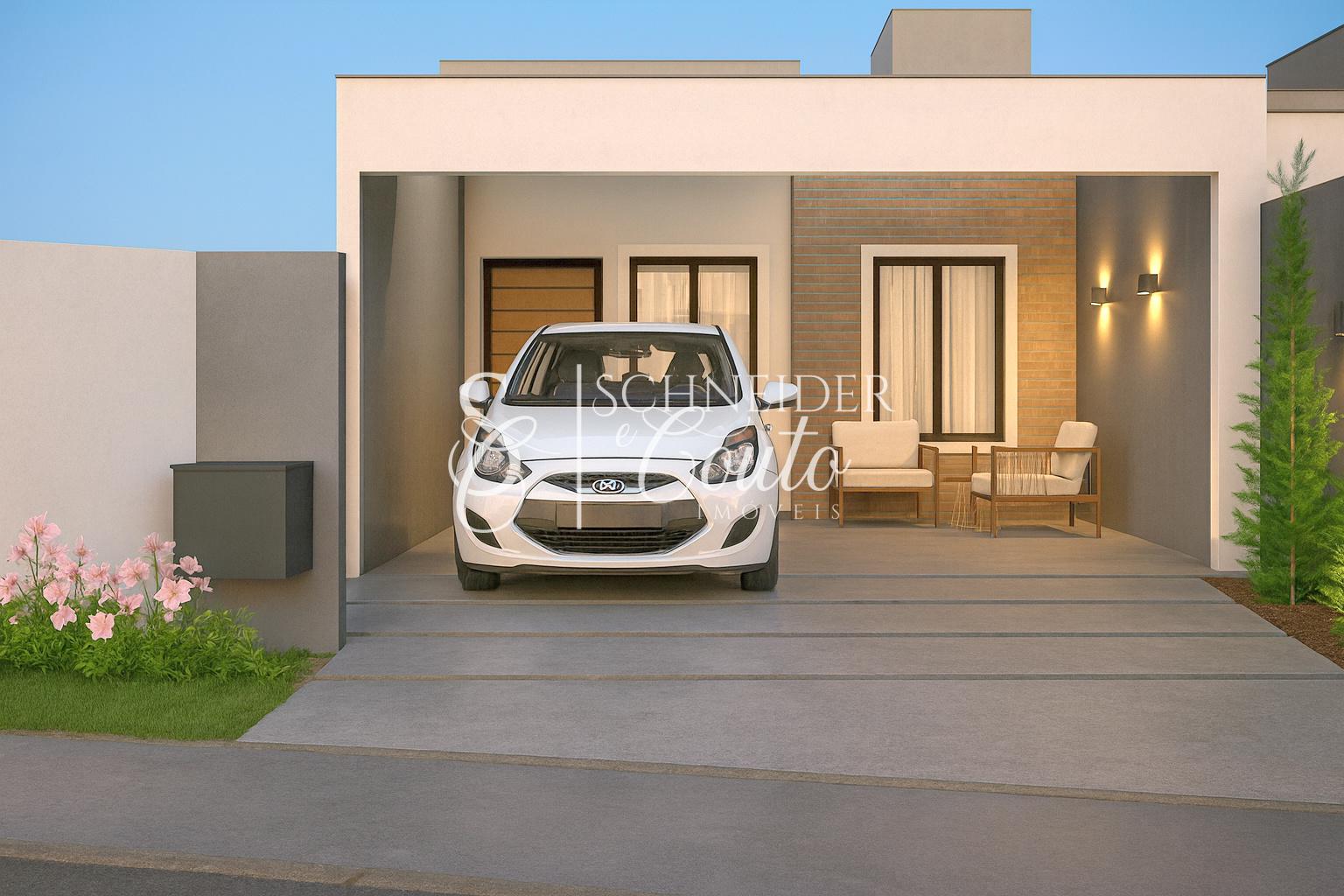 Casa localizada no Pinheirinho.