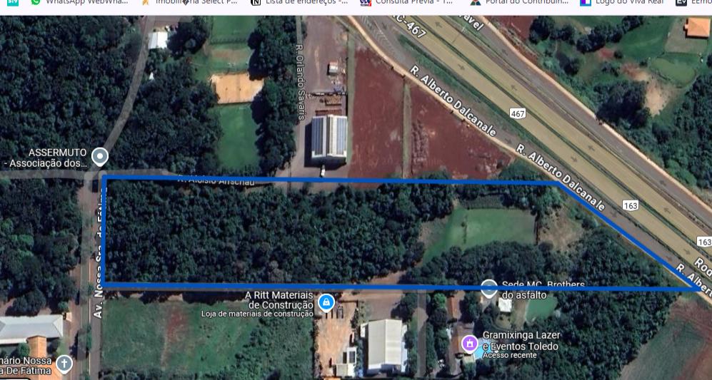 ÁREA DE 25.000m  NO JARDIM PORTO ALEGRE EM TOLEDO PR