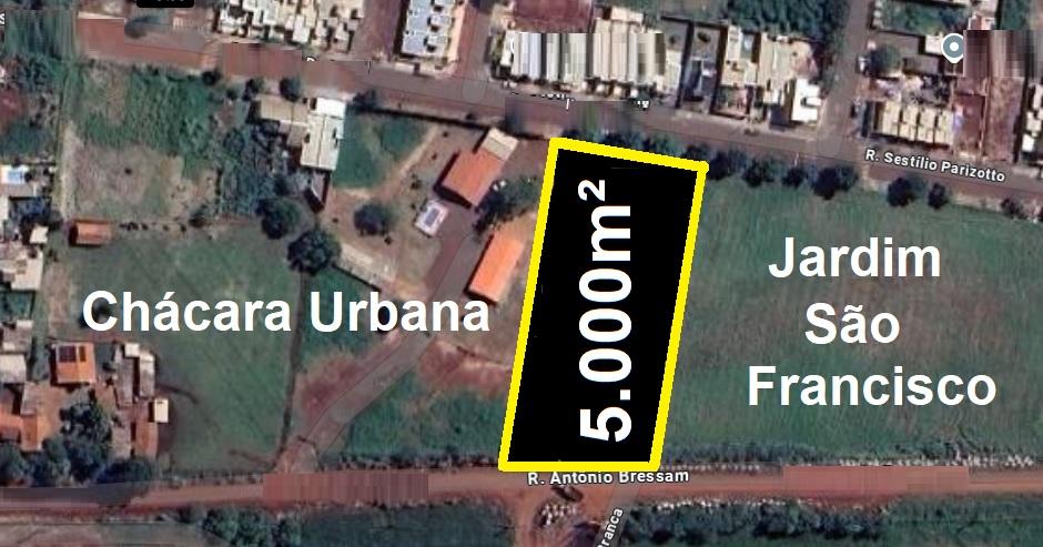 Terreno de 5.000m   Chácara Urbana  no Jardim São Francisco em...