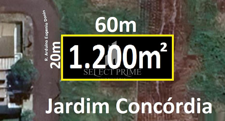Excelente Terreno de 1.200m   20m x 60m no Jardim Concórdia