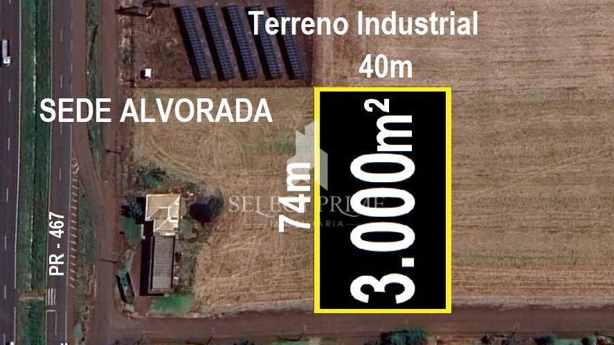 Terreno Industrial de 3.004,50m  Sub-esquina com a Pr - 467 em...