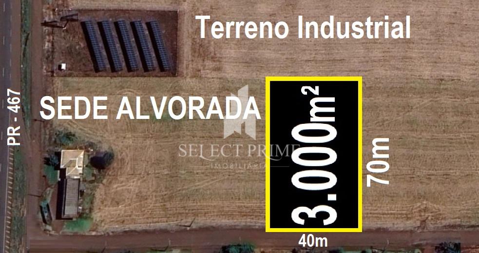 Terreno Industrial de 3.003,0m  próximo da Pr - 467 em Sede Al...