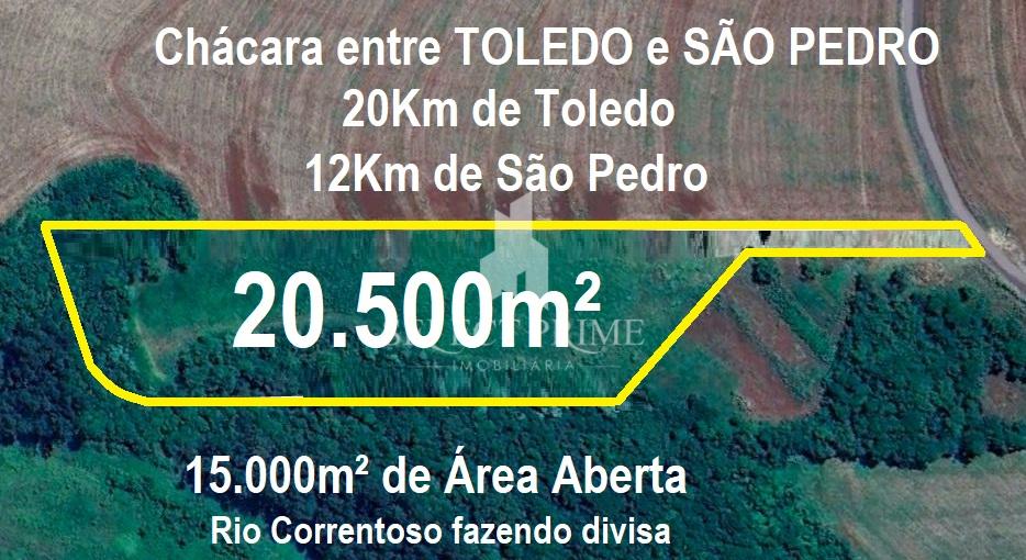 Chácaras de 20.500m  entre Toledo e São Pedro do Iguaçu Rio Co...