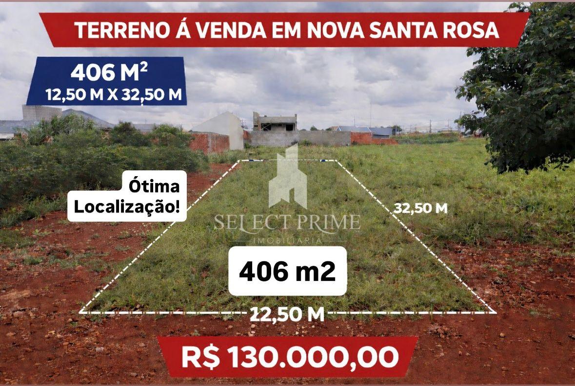 Terreno a Venda de 406m  12,50m x 32,50m em nova Santa Rosa 12...