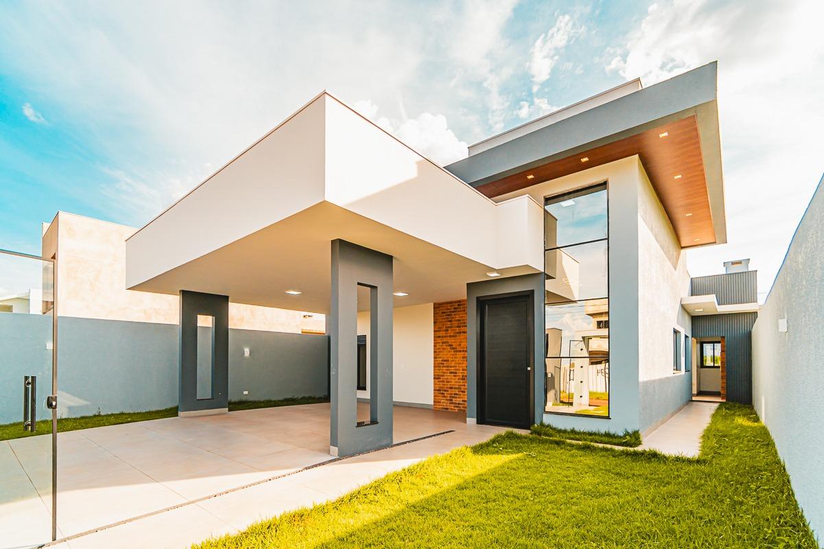 Casa Moderna com 3 Quartos e sobra de terreno no Jardim Pancer...