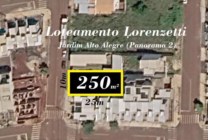Terreno à venda com 250m² no Loteamento Lorenzetti - Jardim Al...