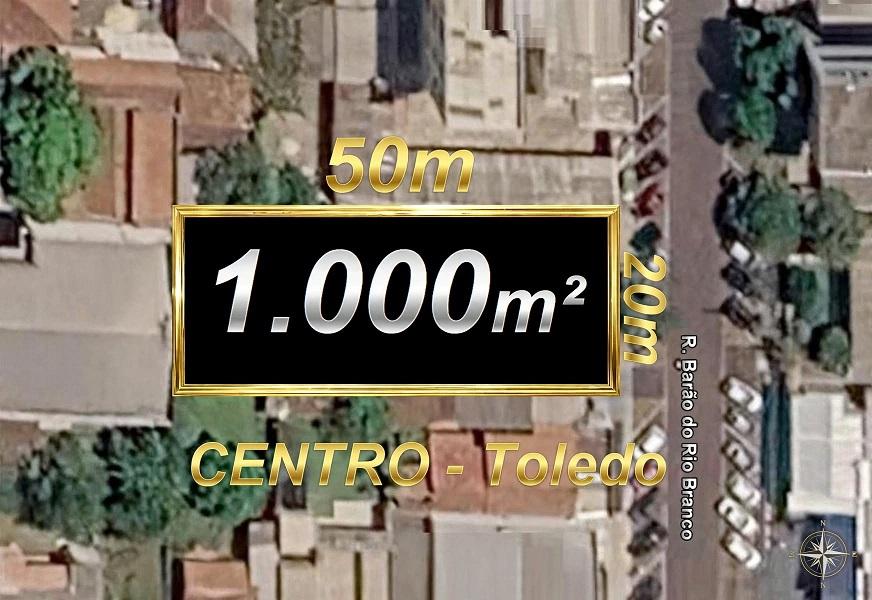 Terreno a venda na Rua Barão do Rio Branco no Centro de Toledo