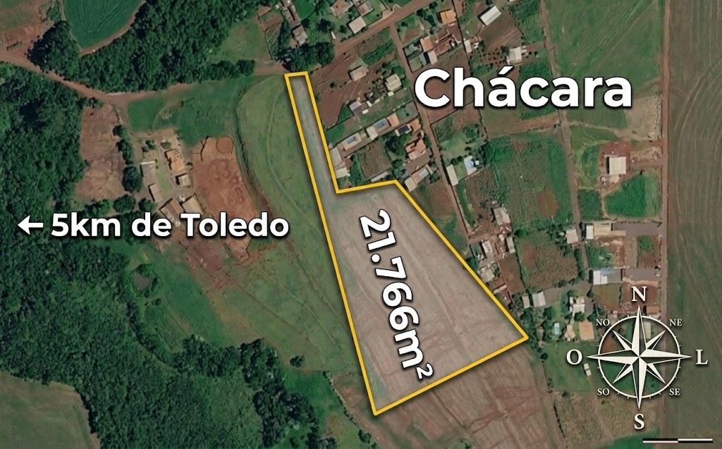 Chácara com 21,766m² na linha São Valentin 100 de área aberta ...