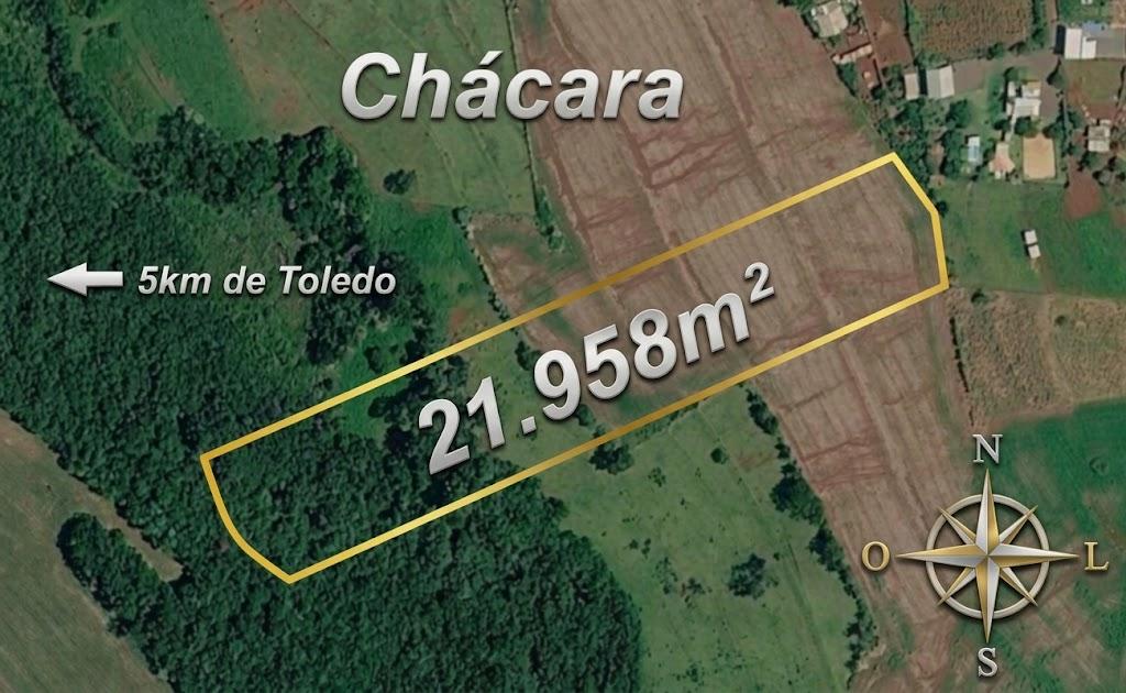Chácara com 21.958m² na linha São Valentin com Rio Toledo no F...