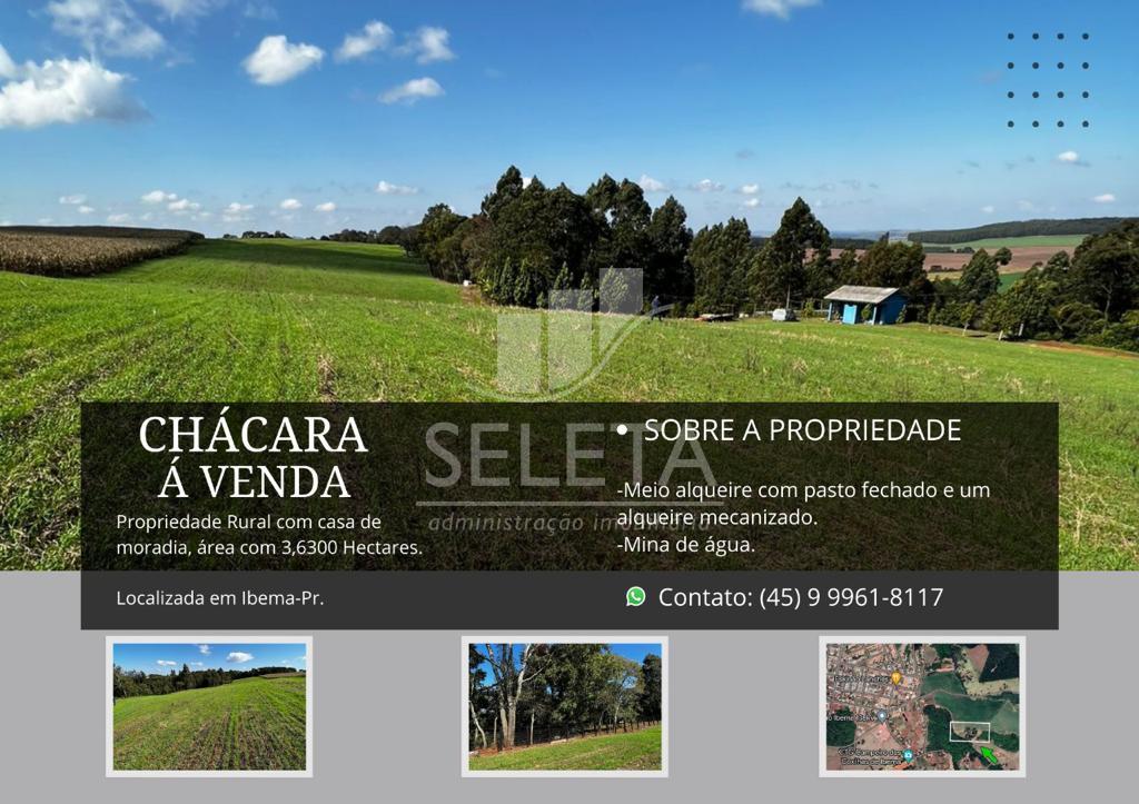 Chácara à venda, CENTRO, IBEMA - PR